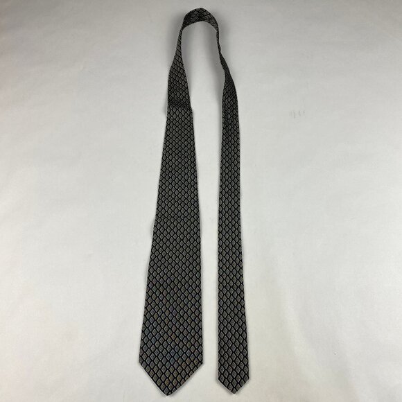 Ralph Lauren 100% Silk Tie Made in England Hand Made Geometric Print - Picture 2 of 9